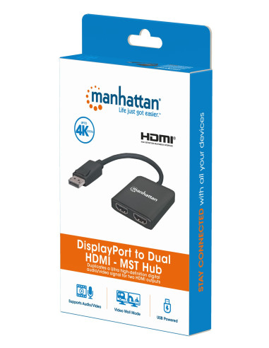 Splitter Hub DisplayPort a 2 porte...