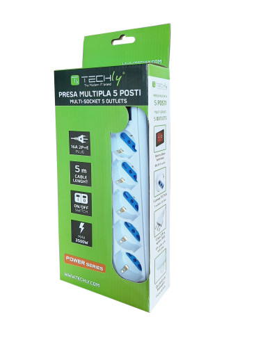 Multipresa 5 Posti Italiana Bipasso /...