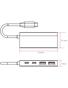 Hub USB3.2 2 Porte USB-A e... 2