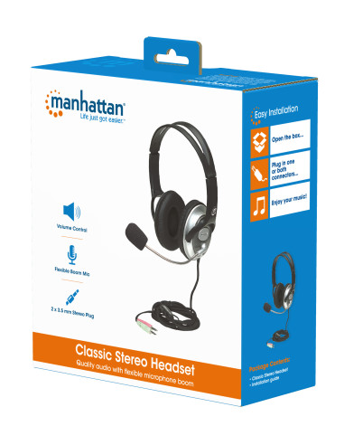 Cuffia Stereo Classica con Microfono...