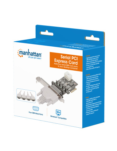 Scheda PCI Express 4 Porte DB9 RS-232