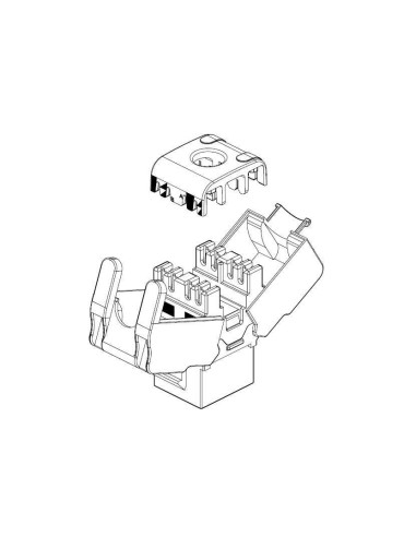 Frutto Keystone RJ45 UTP Cat. 6 Nero...
