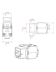 Frutto Keystone RJ45 Cat.6...