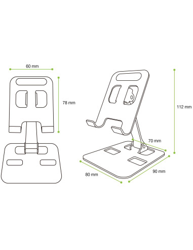 Supporto Universale Porta Smartphone...