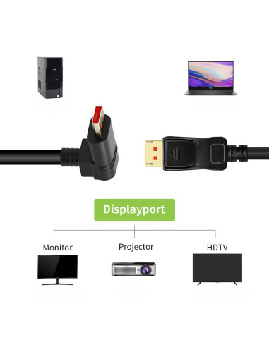 Cavo Audio/Video DisplayPort 1.4 8K...