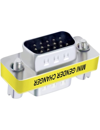 Mini Gender Changer VGA DB 15 poli HD M/F