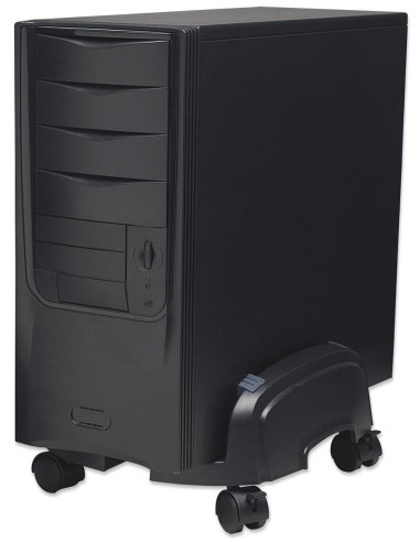 Supporto per PC in Plastica HIPS Regolabile Colore Nero