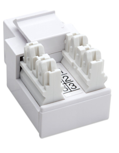 Frutti Telefonici RJ11/RJ12 Keystone Bianco