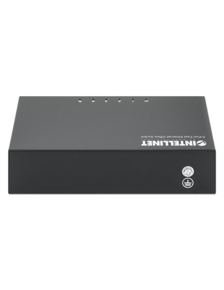 Switch Hub ethernet 10/100Mbps 5 porte desktop in metallo