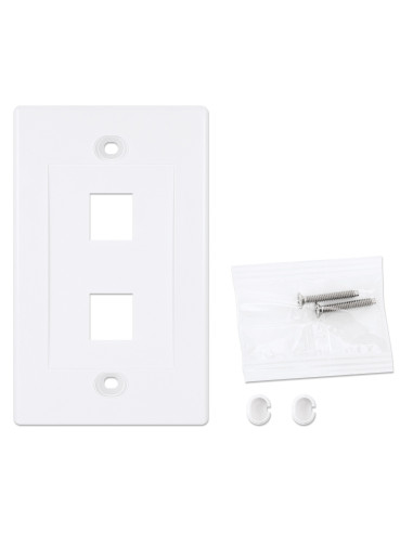 Placca Porta Frutti 2 Posti Mod.503 Bianco