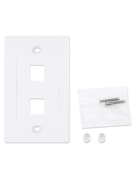 Placca Porta Frutti 2 Posti Mod.503 Bianco