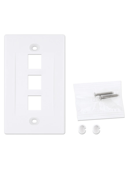 Placca Porta Frutti 3 Posti Mod.503 Bianco