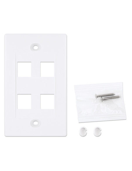 Placca Porta Frutti 4 Posti Mod.503 Bianco