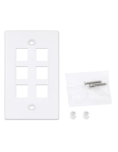Placca Porta Frutti 6 Posti Mod.503 Bianco