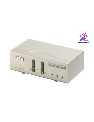 Matrix Switch Video 2 IN 2 OUT VGA con Audio