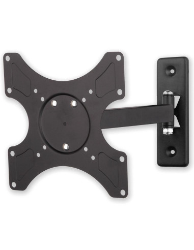 Supporto a muro per TV LED LCD 19 - 37'' inclinabile 2 snodi nero