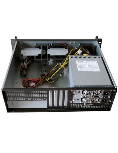 Chassis Industriale da Rack 19'' 3U Ultra Compatto Nero