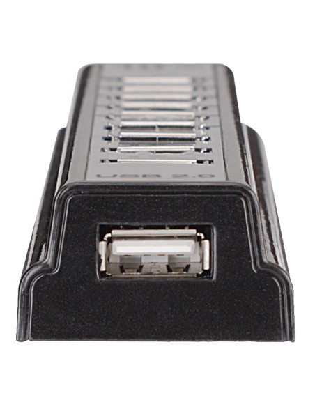 Hub USB 2.0 Hi-Speed 10 Porte da Tavolo con Alimentatore