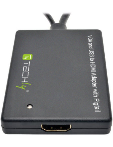 Adattatore Convertitore VGA a HDMI con Supporto Audio via USB