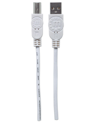Cavo USB 2.0 A maschio/B maschio 1m Bianco