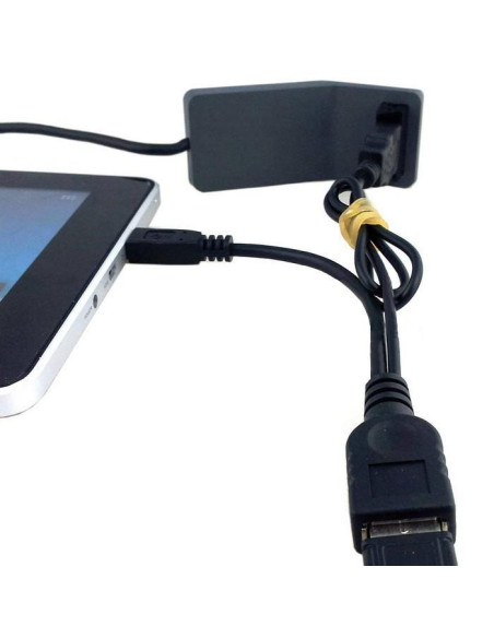 Cavo USB A F 2.0 OTG Micro USB M con Alimentazione USB