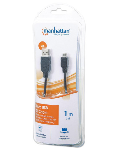 Cavo USB 2.0 Hi-Speed A maschio/Micro B maschio 1 m in Blister
