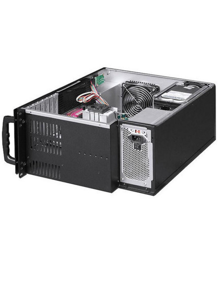Chassis Industriale Rack 19''/Desktop 4U Ultra Compatto Nero