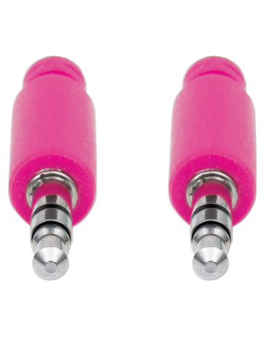 Cavo Audio con Guaina Intrecciata 1m Viola/Fucsia con Blister