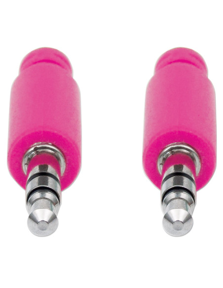 Cavo Audio con Guaina Intrecciata 1m Viola/Fucsia con Blister
