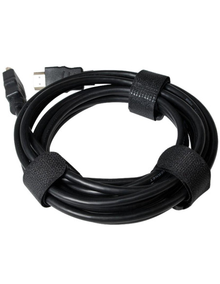 Fascette Fermacavo Nero in Velcro Set da 10 pz
