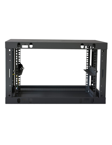 Armadio Rack 19'' a muro 6 unit&agrave sezione unica prof. 600mm Nero