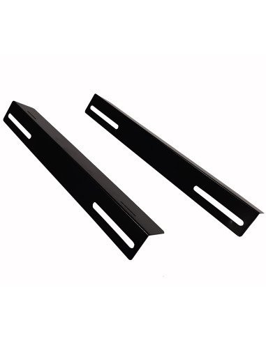 Coppia staffe a L Laterale per Rack 19'' a Muro Prof. 450mm Nero