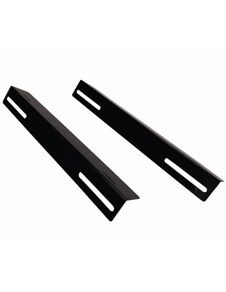 Coppia staffe a L Laterale per Rack 19'' a Muro Prof. 450mm Nero
