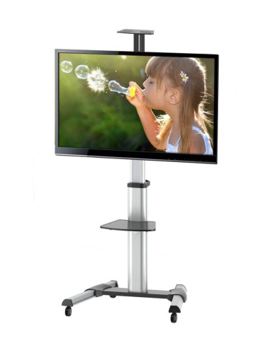 Supporto a Pavimento con una Mensola Trolley TV LCD/LED/Plasma 37-70''