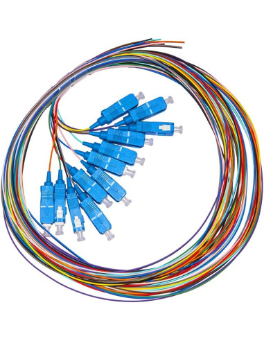 Set 12 Pigtail Fibra Ottica Monomodale OS2 SC 9/125 2 m