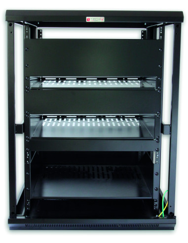 Armadio Rack 19'' 600x600 15U per Audio Video Nero