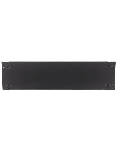 Pannello Cieco Toolless a Clip per Armadi Rack 19'' 3U Nero