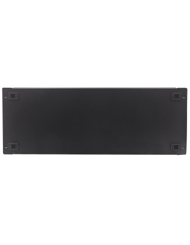 Pannello Cieco Toolless a Clip per Armadi Rack 19'' 4U Nero