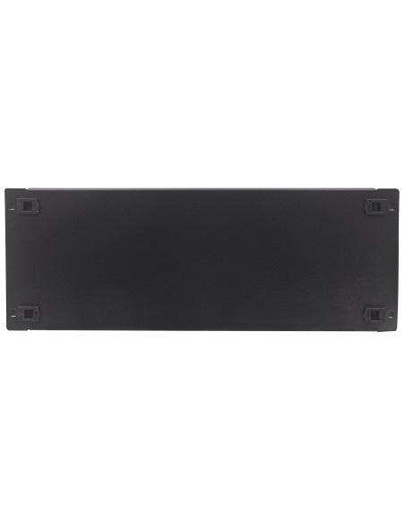 Pannello Cieco Toolless a Clip per Armadi Rack 19'' 4U Nero