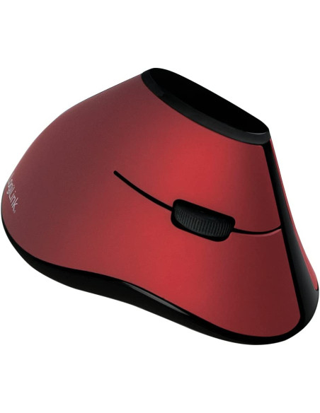 Mouse Verticale Ottico Ergonomico Wireless 1200dpi Rosso