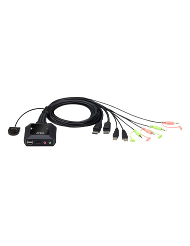 Switch KVM per doppio schermo DisplayPort (ThunderBolt) 2 USB