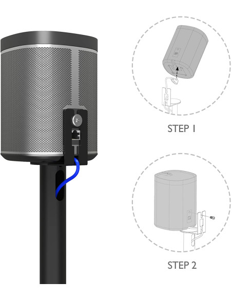 Supporto da Pavimento per Diffusore Audio Sonos Play 1 nero