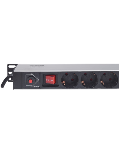 Multipresa Verticale per Rack 12 Posti Spina Schuko Angolata
