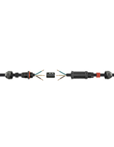 Connettore Elettrico Impermeabile per Cavo IP68 da Esterno Lunghezza 10 cm