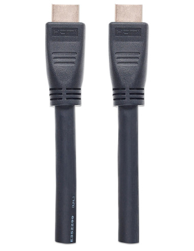 Cavo HDMI CL3 High Speed con Ethernet A/A M/M 15m Nero