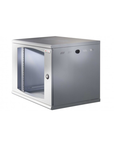 Armadio Rack 19'' a muro 16 unit&agrave sezione unica prof. 500mm Nero