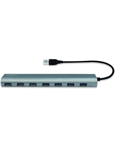 Hub USB 3.0 SuperSpeed 7 porte Alluminio Silver