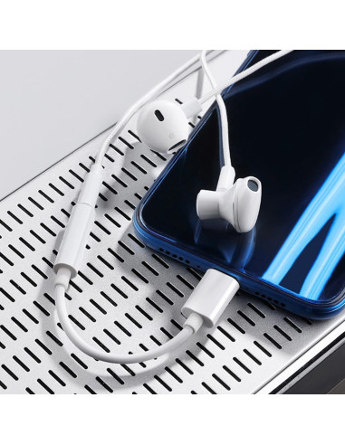 Cavo da USB-C&trade Maschio a Audio 3.5 mm Femmina 12 cm Bianco