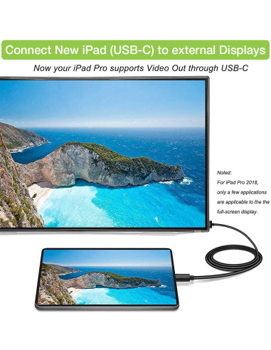 Cavo Adattatore USB-C&trade Maschio a HDMI 2.0 4K Maschio 2m Nero