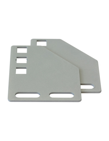 Staffe per Montaggio Verticale su Montanti Rack Silver
